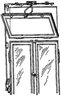 посилення природної вентиляції за допомогою фрамуги