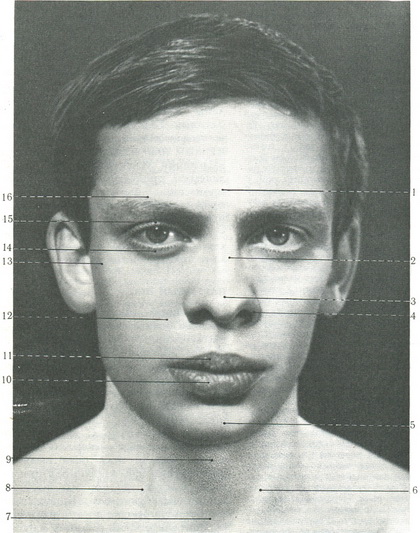 загальний рельєф обличчя і шиї