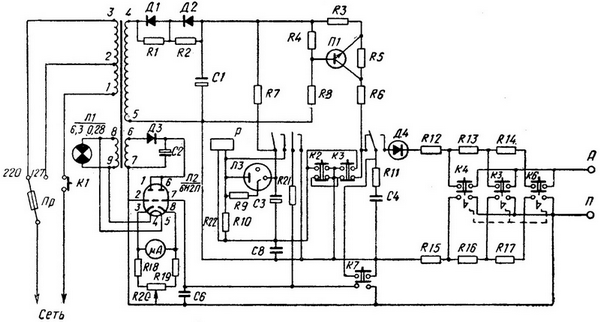 схема апарату ИВН-1